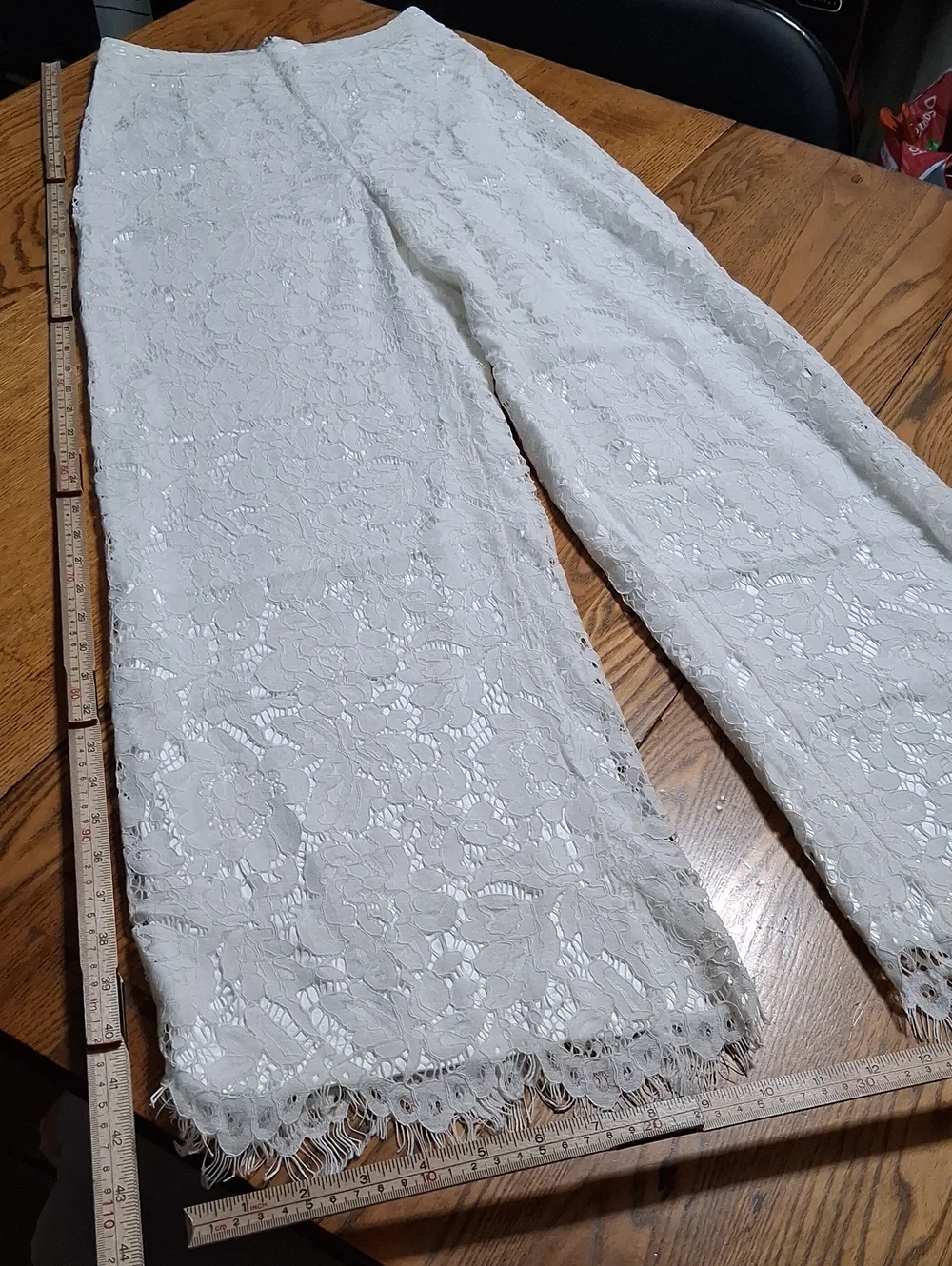 Lulu's Pants Womens SMALL LACE New WHITE Formal Weddings Cocktail Party
